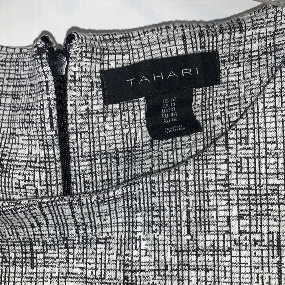 🤍🖤 TAHARI dress women’s size 14 - Picture 3 of 11
